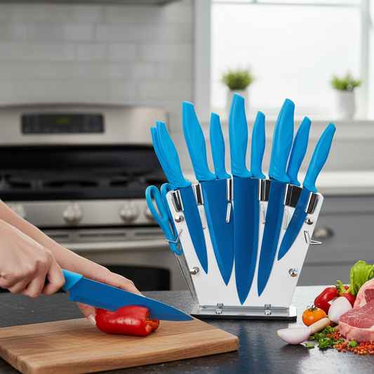 Ensemble collection de 17 couteaux