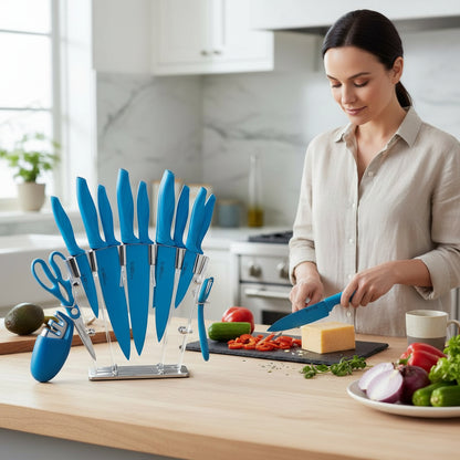 Ensemble collection de 17 couteaux