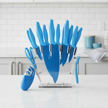 Ensemble collection de 17 couteaux